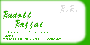 rudolf raffai business card